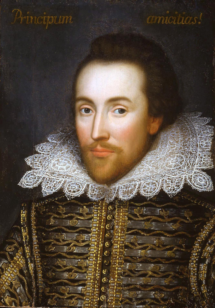 Так называемый Cobbe portrait. Принадлежал архиепископу дублинскому Чарльзу Коббу. Многие утверждают, что на&nbsp;нем изображен Уильям Шекспир.