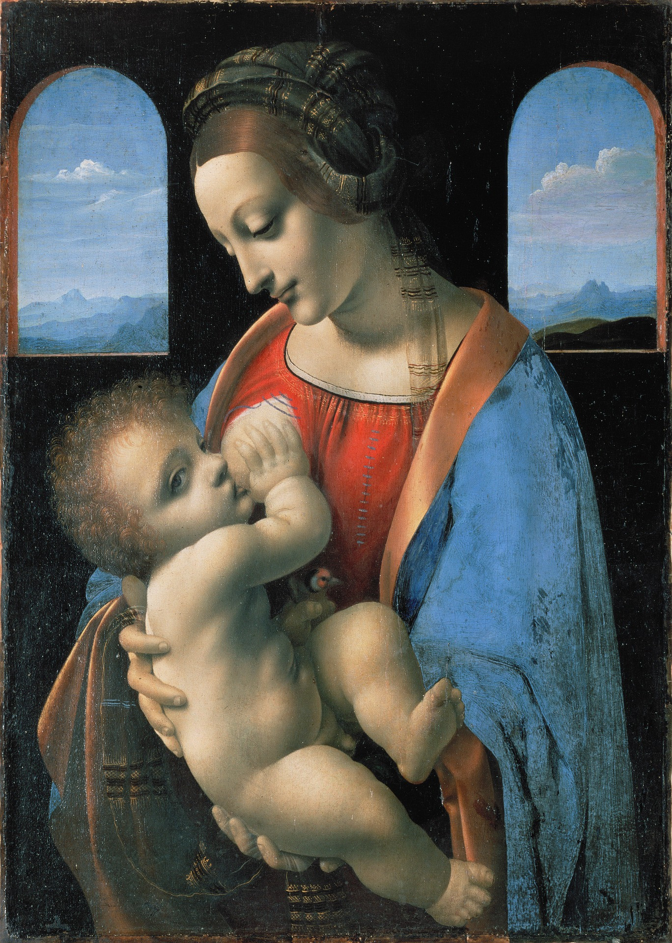 Леонардо да&nbsp;Винчи. Мадонна Лита, 1490-1491