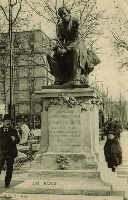 Памятник Фурье на&nbsp;бульваре Клиши, нач. XX века