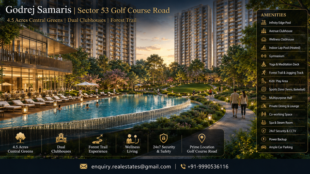 Luxury Godrej Samaris Floor Plan 3 & 4 BHK Apartment Plans