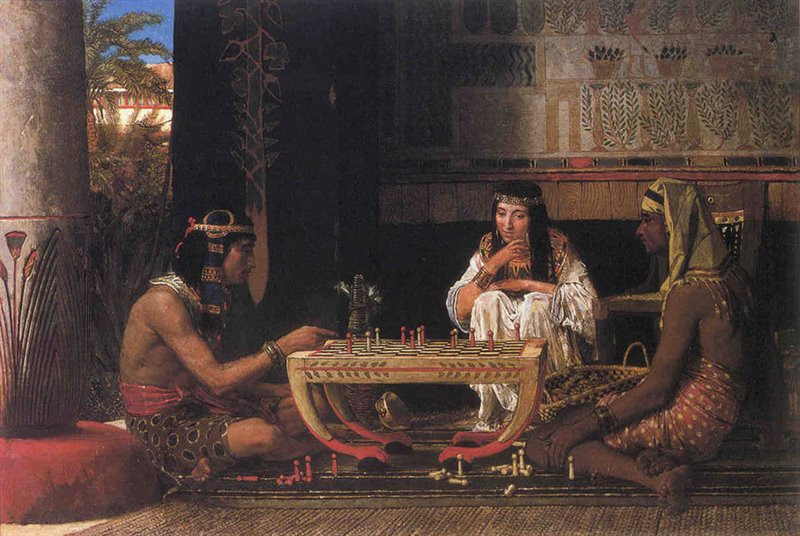 Лоуренс Альма-Тадем, Древнеегипетские игроки в шахматы, 1865