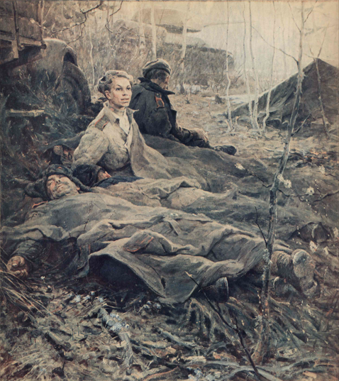 Рисунок 7. Неменский Б. М. Дыхание весны // Огонек. 1958. № 9.