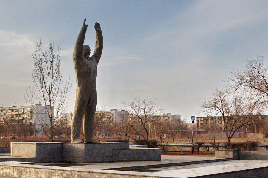 Памятник Гагарину, Байконур.