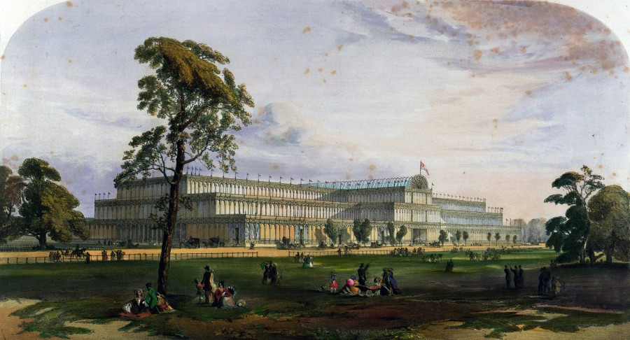 Хрустальный дворец, в&nbsp;котором проводилась Всемирная выставка 1851&nbsp;г.