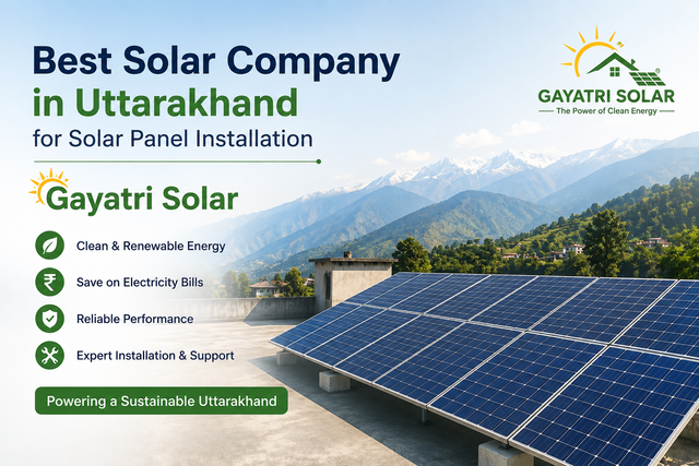 Best Solar Company in Uttarakhand for Solar Panel Installation – Gayatri Solar 