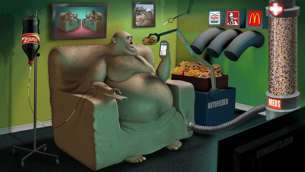 Steve Cutts. «Evolution».