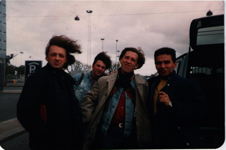 «Агата Кристи» на&nbsp;гастролях в&nbsp;Копенгагене, 1991-й. Фото: Александр Кузнецов