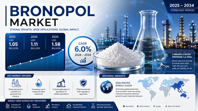 Bronopol Market Report 2025–2034: Investment Opportunities, Emerging Trends, and Strategic Outlook
