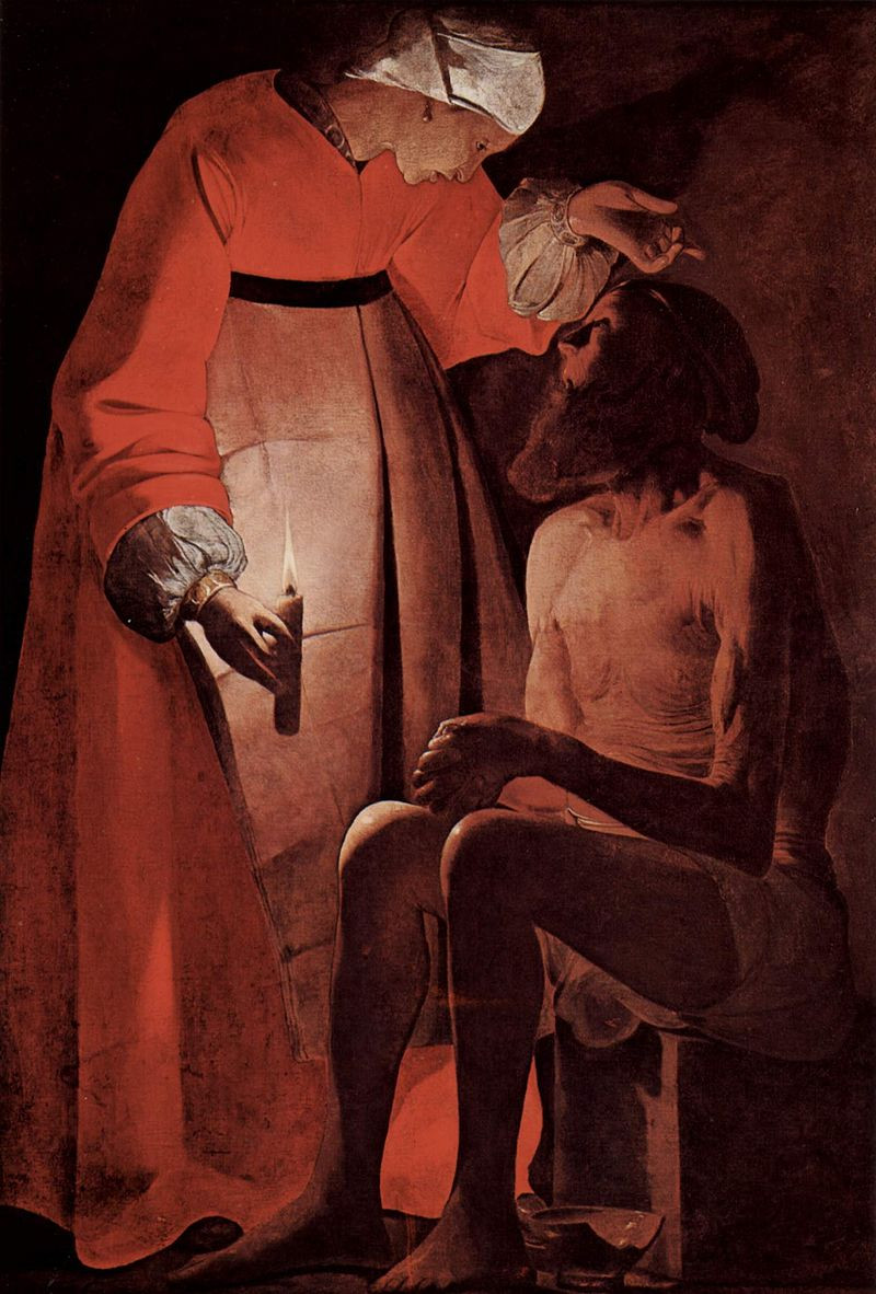  Жорж де Латур&nbsp;— Иов и&nbsp;его жена, XVII век