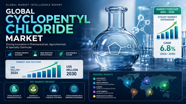 Global Cyclopentyl Chloride Market Size, Growth Analysis, Industry Trends, and Forecast (2024–2030)