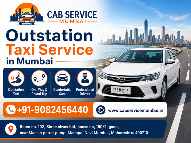 Outstation Taxi Service in Mumbai for Comfortable Intercity Travel