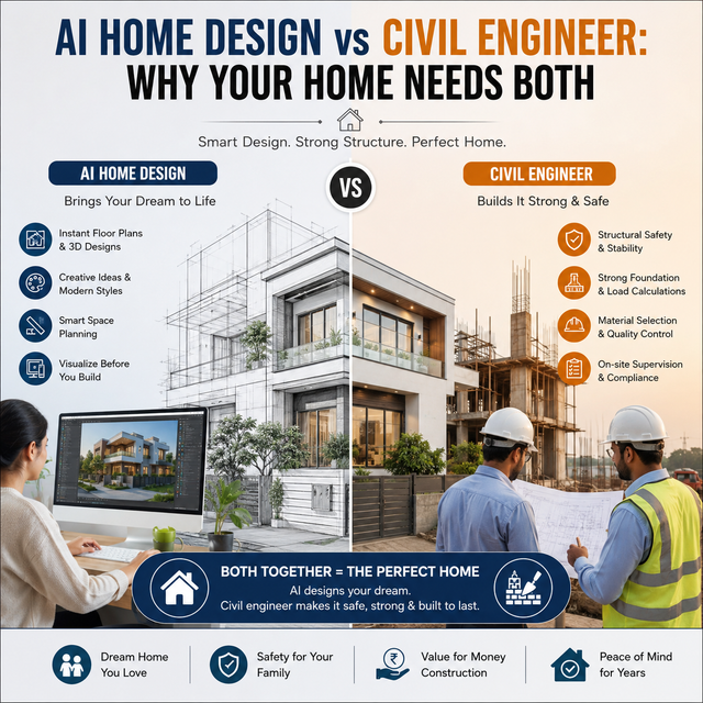 AI Home Design vs Civil Engineer: Why Your Home Needs Both