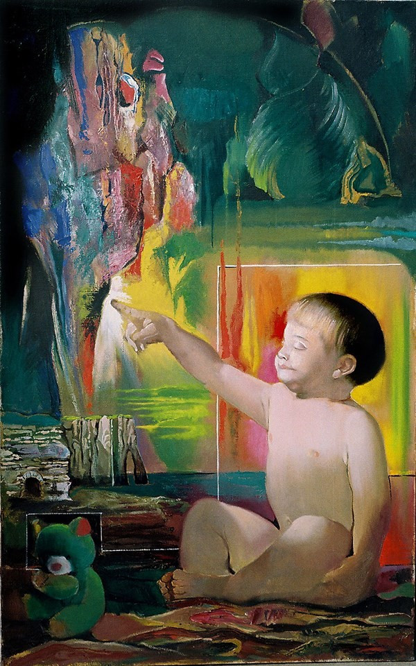 Теймур Даими «Прикоснуться II», х, м, 114×80&nbsp;см., 1997&nbsp;г.