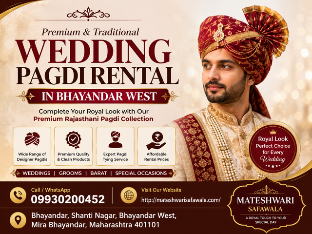 Wedding Pagdi Rental in Bhayandar West 