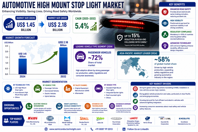 Auto Stop Light Market CAGR 5.4% by 2034