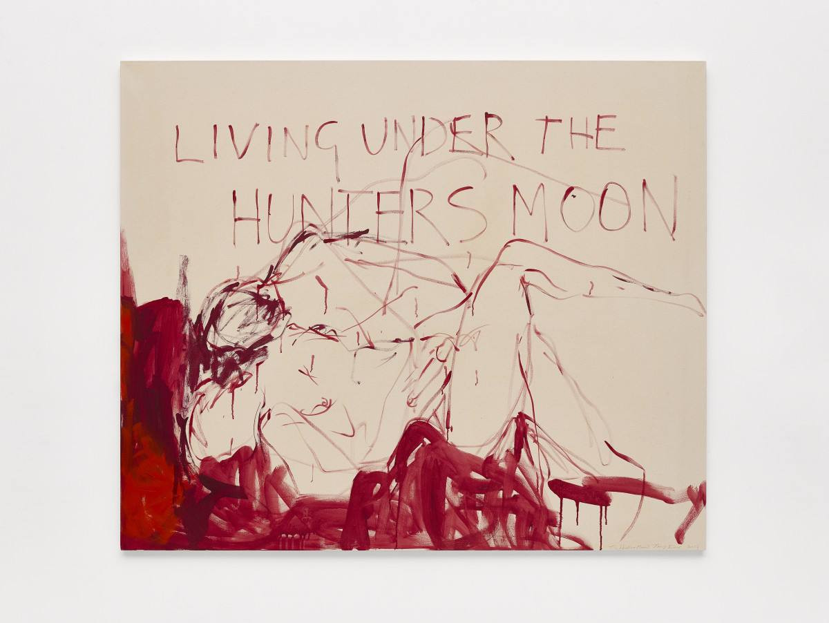 living under the hunter’s moon, Tracey Emin 2024, London