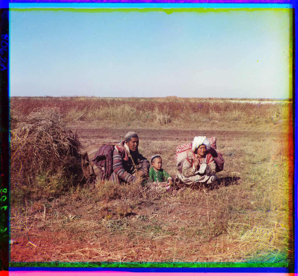 Кочующие киргизы. Голодная степь. Сергей Прокудин-Горский. 1905&nbsp;год