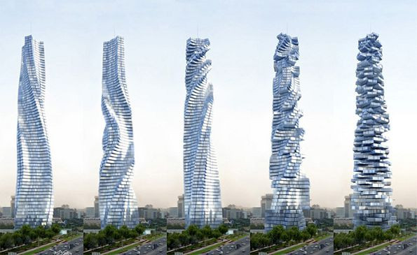 Проект вращающегося небоскреба для Дубаи. Дэвид Фишер