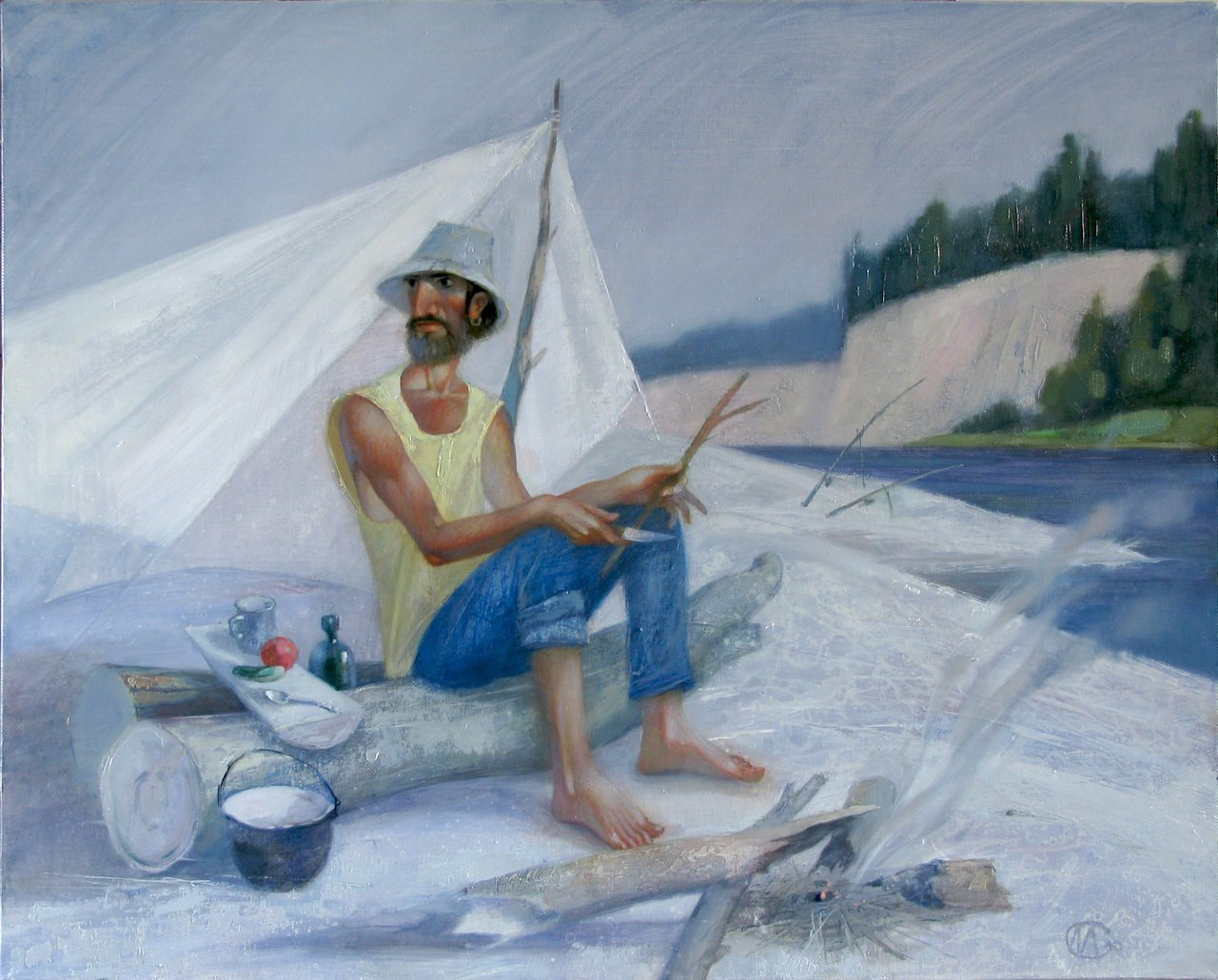 «Большая вода». Холст, масло. 80×100. 2010.