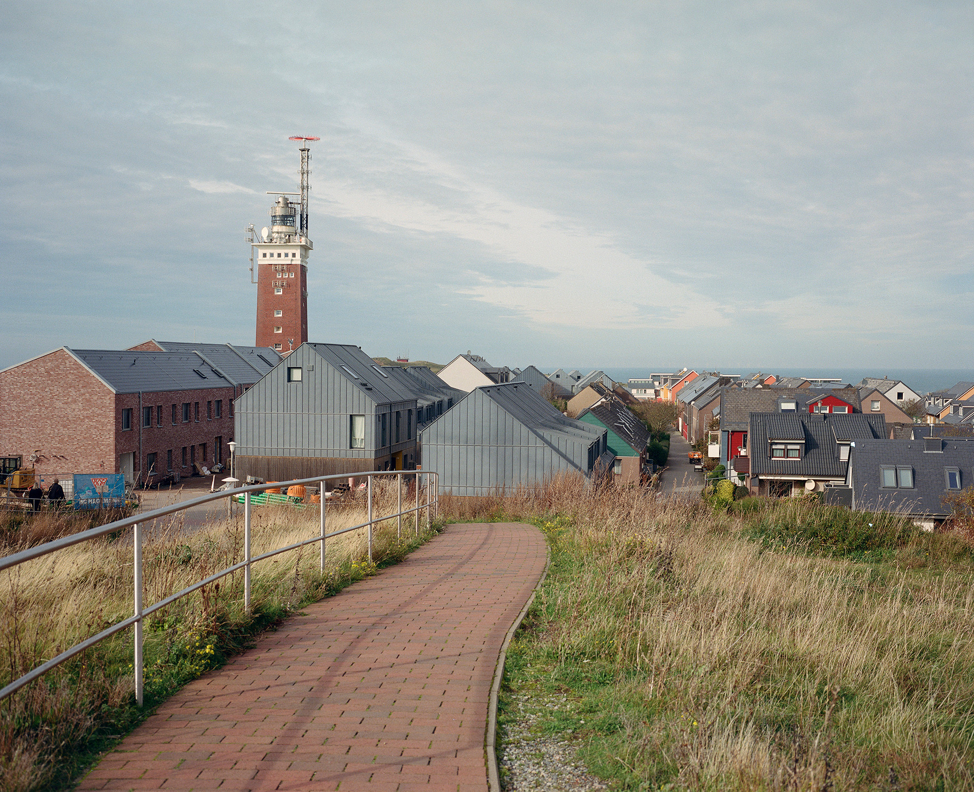 View of the Upper part of the Helgoland Island with the North Sea in the background