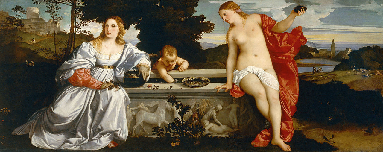 Тициан Вечеллио. Любовь небесная и&nbsp;Любовь земная. Ок. 1514. Галерея Боргезе, Рим.
