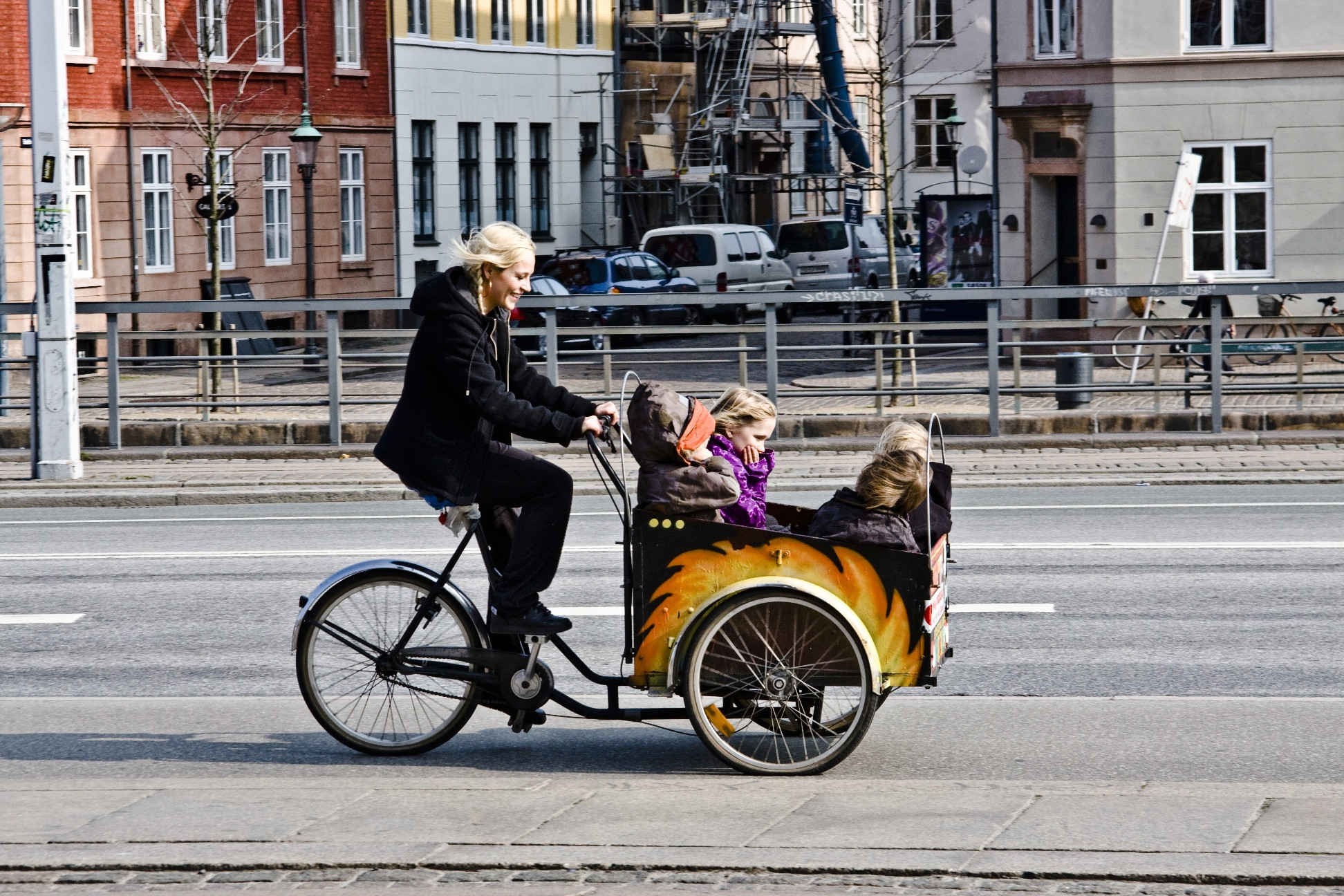 Грузовой велосипед, Копенгаген, Дания. Фотография Франца-Мишеля Мельбина @Franz-Michael S. Mellbin