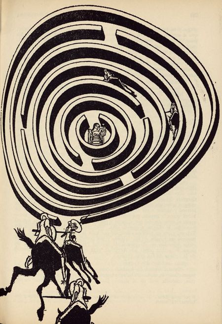 Роберто Паэс. Иллюстрация к&nbsp;аргентинскому изданию «Дон Кихота». 1969
