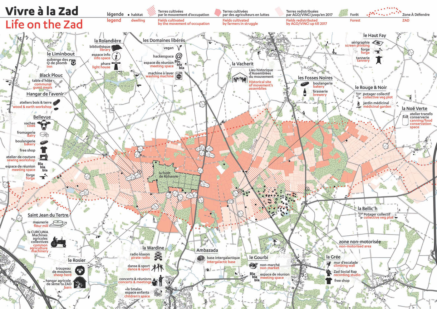 Карта La Zad. Источник — crimethinc