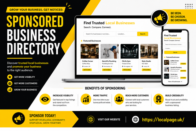 Companies directory online UK local page trusted listing network
