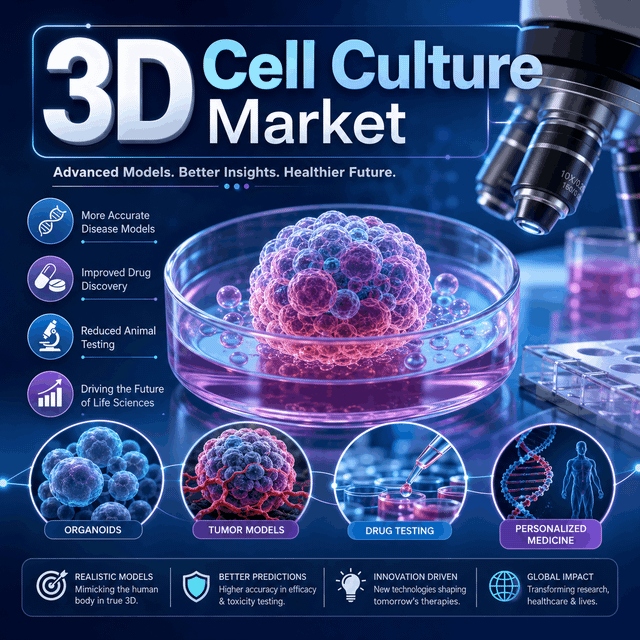 How Is the 3D Cell Culture Market Revolutionizing the Future of Biomedical Research?