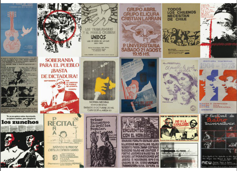 R. Archivo de la Resistencia Visual 1973-1989, Chile (R. Archive of Visual Resistance 1973-1989, Chile). Courtesy: Antonio Cadima (Tallersol), Havilio Pérez (APJ), Cucho Márquez (APJ).