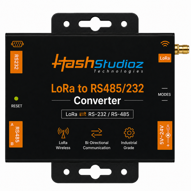 LoRa to RS-232 / RS-485 Converter: Enabling Long-Range Wireless Industrial Communication
