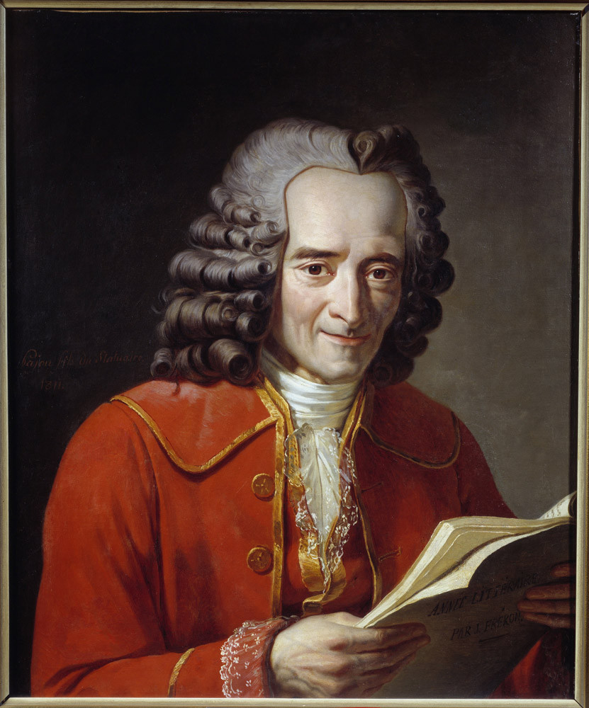 Вольтер, портрет работы Жака-Огюстена Пажу (сына), 1811&nbsp;г.