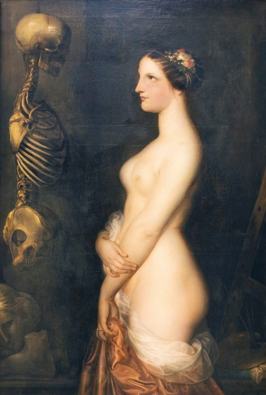 Antoine Wiertz&nbsp;— Deux jeunes filles (La Belle Rosine), 1847. Musée Wiertz, Bruxelles.