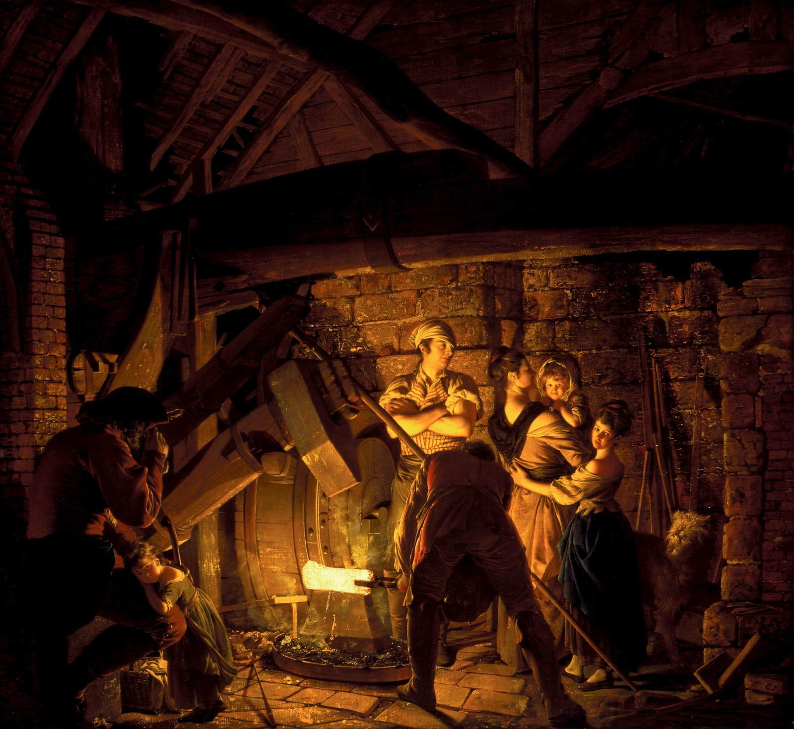 Джозеф Райт из Дерби. Кузница, 1772.