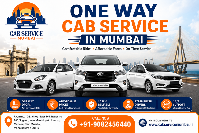 One Way Cab Service In Mumbai – Affordable, Safe & Comfortable Travel with cabservicemumbai