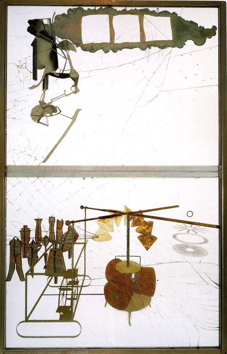 Марсель Дюшан. Большое стекло (Невеста, раздетая своими холостяками). 1915–1923