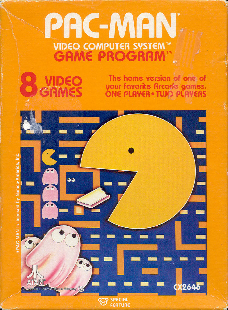 Box-art переиздания Pac-man для Atari 2600.