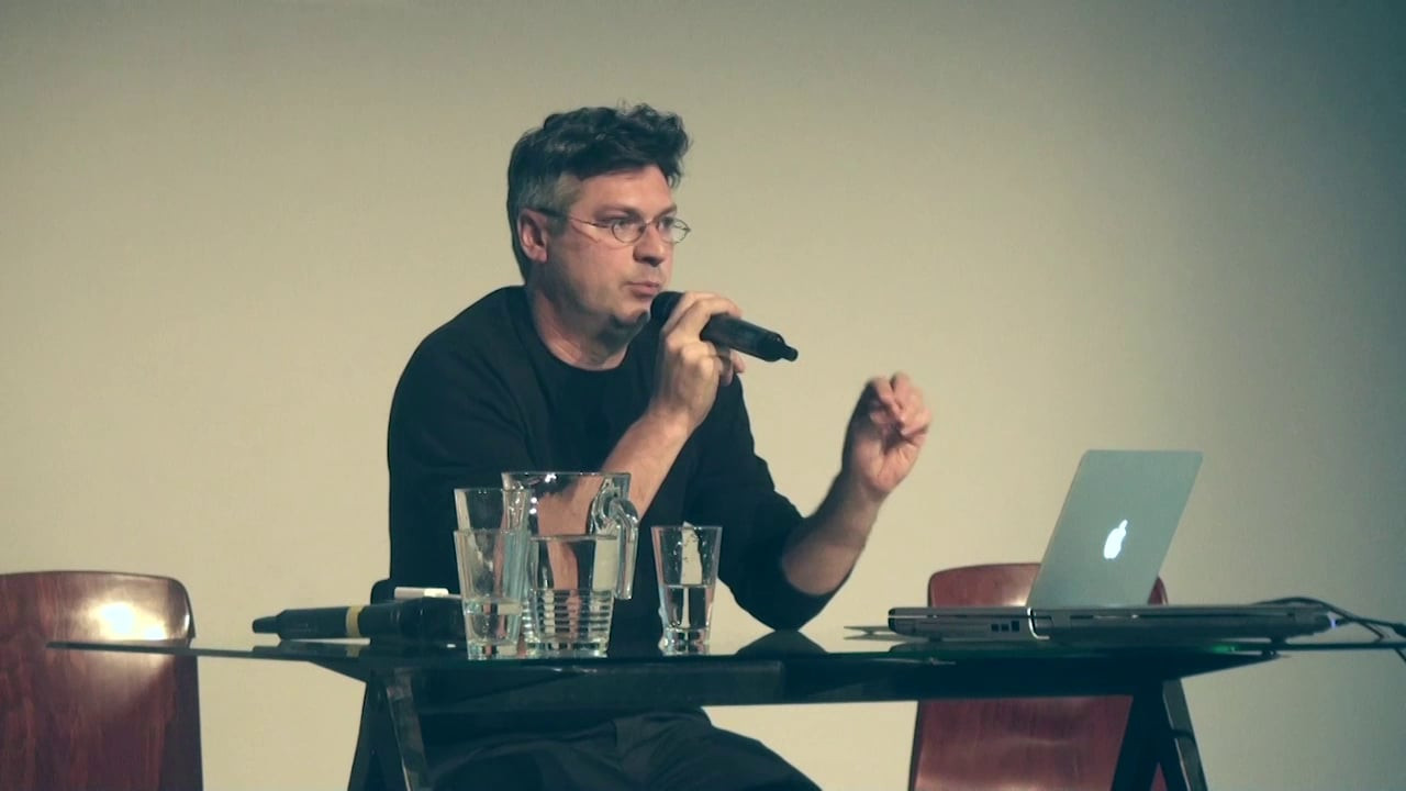 Паскаль Гилен на&nbsp;конференции Art Field as Social Factory, 2014