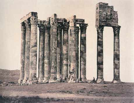 Dimitrios Constantinou, The Temple of Zeus, 1860. Image from Michel Makarius, Ruins (2004).