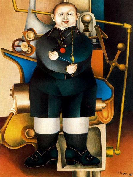 Richard Lindner. Boy with Machine (1954)