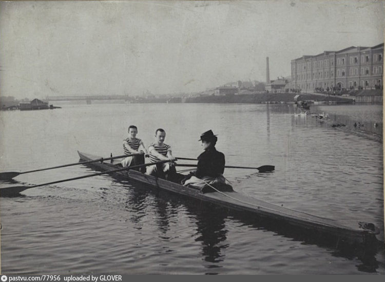 Москва-река, вид на&nbsp;будущий Крымский мост, 1900-е