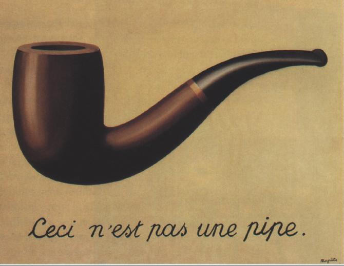 Рене Магритт. Это не трубка, 1929