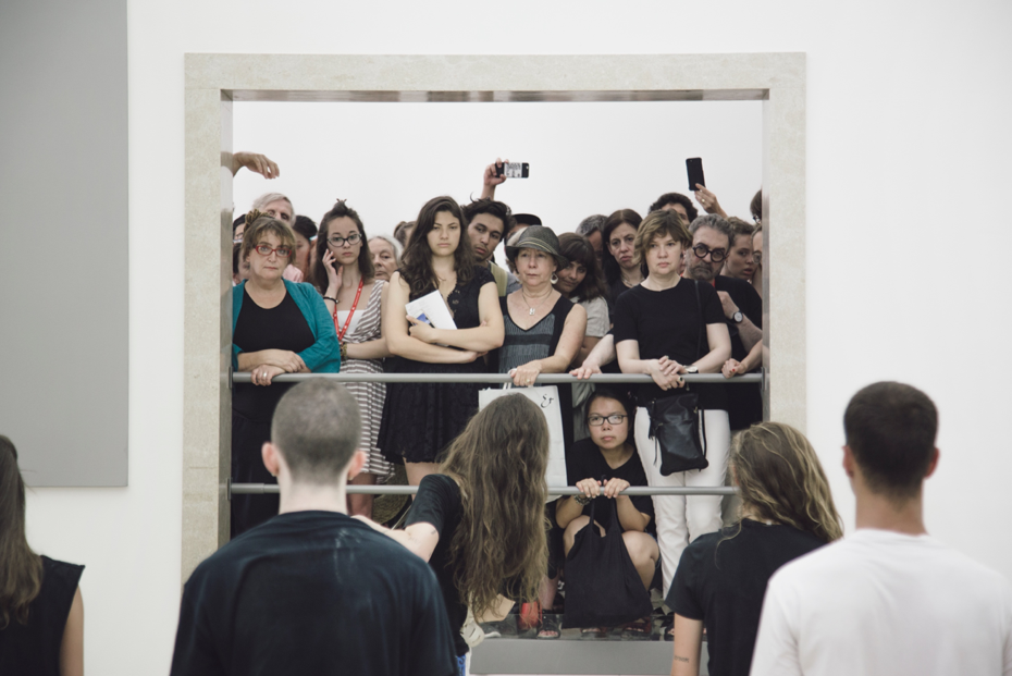 Anne Imhof, Faust, 2017, German Pavilion, 57th International Art Exhibition — La Biennale di Venezia © Photography: Nadine Fraczkowski.