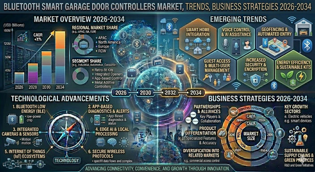 Bluetooth Smart Garage Door Controllers Market, Trends, Business Strategies 2026-2034
