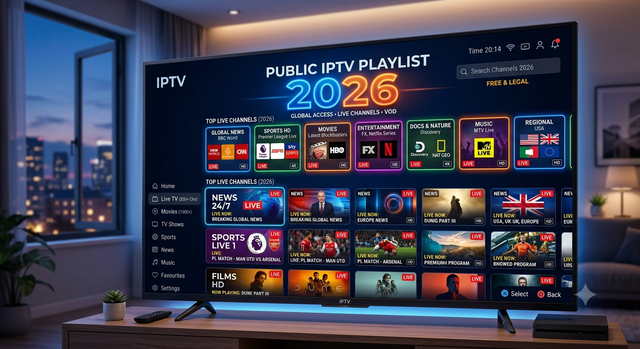 Public IPTV Playlist: Complete Guide to IPTV Playlists in 2026