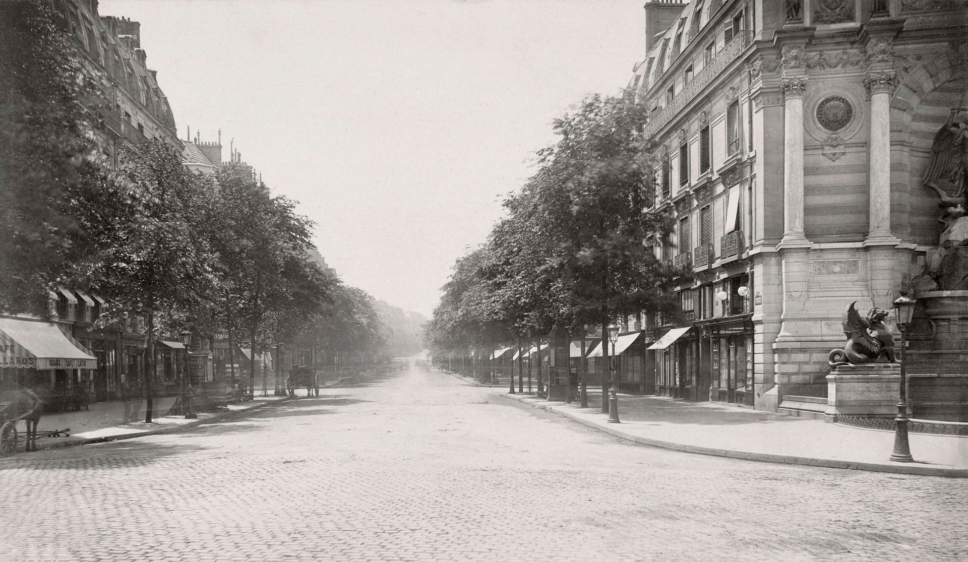 Charles_Marville,_Boulevard_Saint-Michel,_de_la_Fontaine_Saint_Michel, Wikipedia.