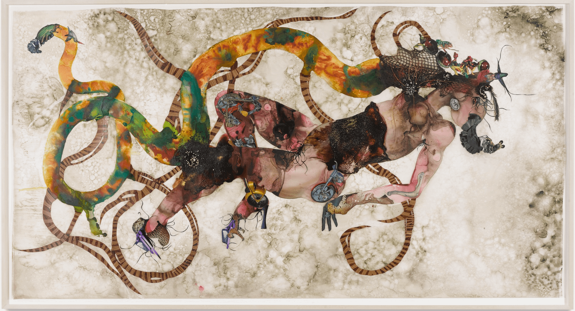 Wangechi Mutu, A dragon kiss always ends in ashes, 2007