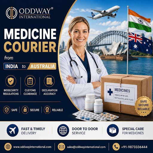 Trusted Medicine Courier from India to Australia - Oddway 