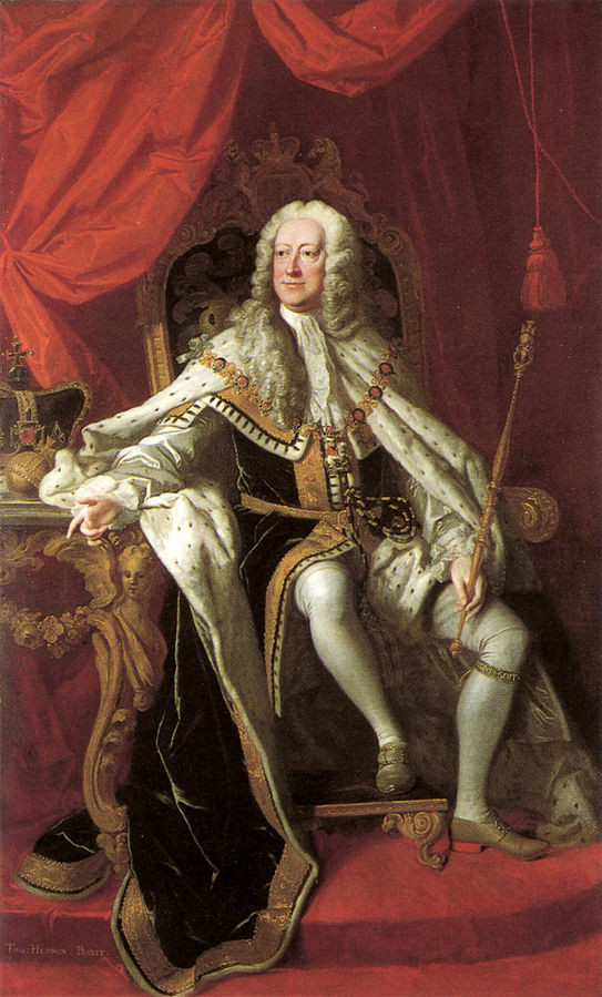 Георг II, портрет работы Томаса Хадсона, 1744&nbsp;г.